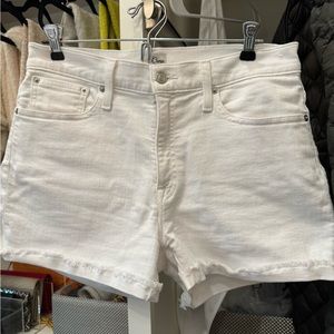 J Crew size 28 white denim shorts
